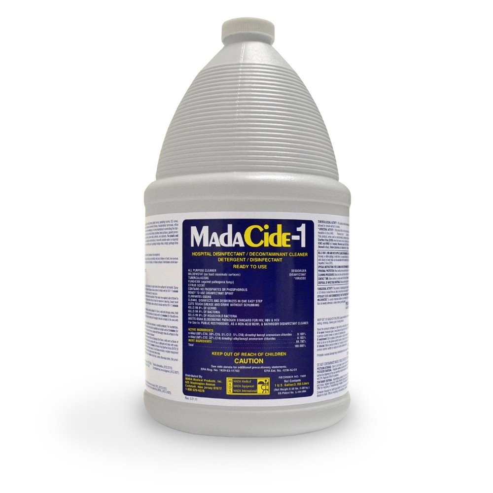MadaCide-1 Surface Disinfectant Cleaner Liquid 1 gal. Jug Scented 1 Ct 7009