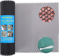 Black Plastic Wire Mesh Fence 15.7IN X 33FT – Commercial Grade Hexagonal