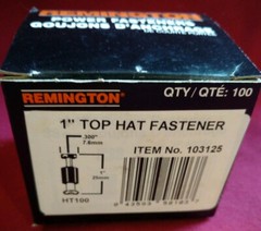 Remington 1″ Top Hat Power Fasteners HT100 Powder Actuated lot of 3 100 per Box