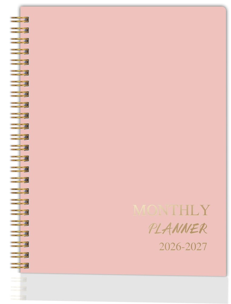 2026-2027 Monthly Planner – Jan.2026 – Dec. 2027, 2 Year Calendar Pink