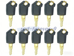 10PCS Ignition Keys 5P8500 5P-8500 for Caterpillar Heavy Equipment CAT Loaders
