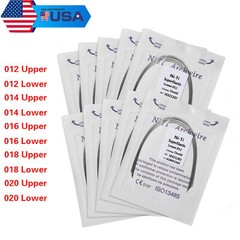 10 Packs Arcos de Dental Ortodoncia Redondos Niti Arco de Alambre Su Arch 100PCS