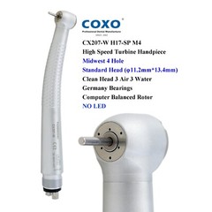 5x COXO Dental Handpiece High Speed Turbine Midwest 4 Hole CX207-W H17-SP M4