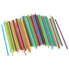 100 PCS 4 inch Colored Lollipop Sticks 10×3.5mm Paper Sticks 5 Assorted Colors