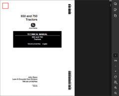 JOHN DEERE 750 TRACTOR OWNER SERVICE REPAIR SHOP MANUAL PDF FILE ON USB