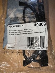 Kleanguard Maverick Safety Anti-Fog Glasses Side Guard Shields 1 Pair BLK Frame