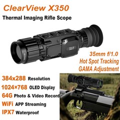 GTGUARD NEW Rifle Scope Thermal Imaging Sight 384*288 IR 35mm Night Vision Scope