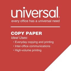 Universal 24200 8.5 in. x 14 in. Legal Size Copy Paper – White (10 RM/CT) New