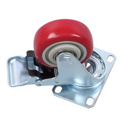 4 Pcs With Brake 360 Degree Heavy Duty Swivel Caster Wheels 3 Inch Plate