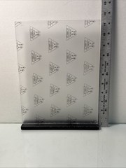 8.5 x 11 Acrylic Sign Holder w/ Black Plastic Base Double Sided Display