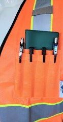 FX Three Tone High Visibility Reflective BLACK Safety Vest (Small-4XL)