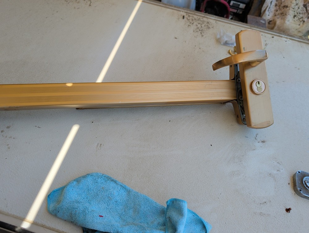 Von Duprin 99 Panic Exit Device USA, With Schlage Trim Defects 30”