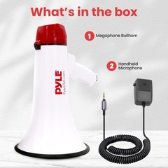 Pyle PMP48IR 40 Watts Professional Rechargeable Batteries Megaphone/Bullhorn