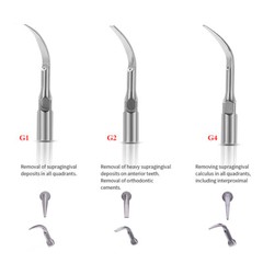 Dental Ultrasonic Air Scaler Handpiece 4 Hole +Scaling Perio Tips G1,G2,G4 SA