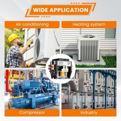 2 Pole 40 Amp Definite Purpose Contactor 220V Coil for AC HVAC Heat Pump