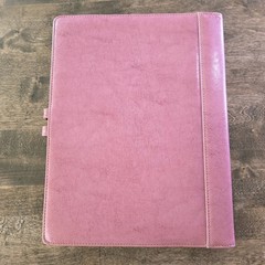 Franklin Covey Portfolio Binder Pink Leather *see pics