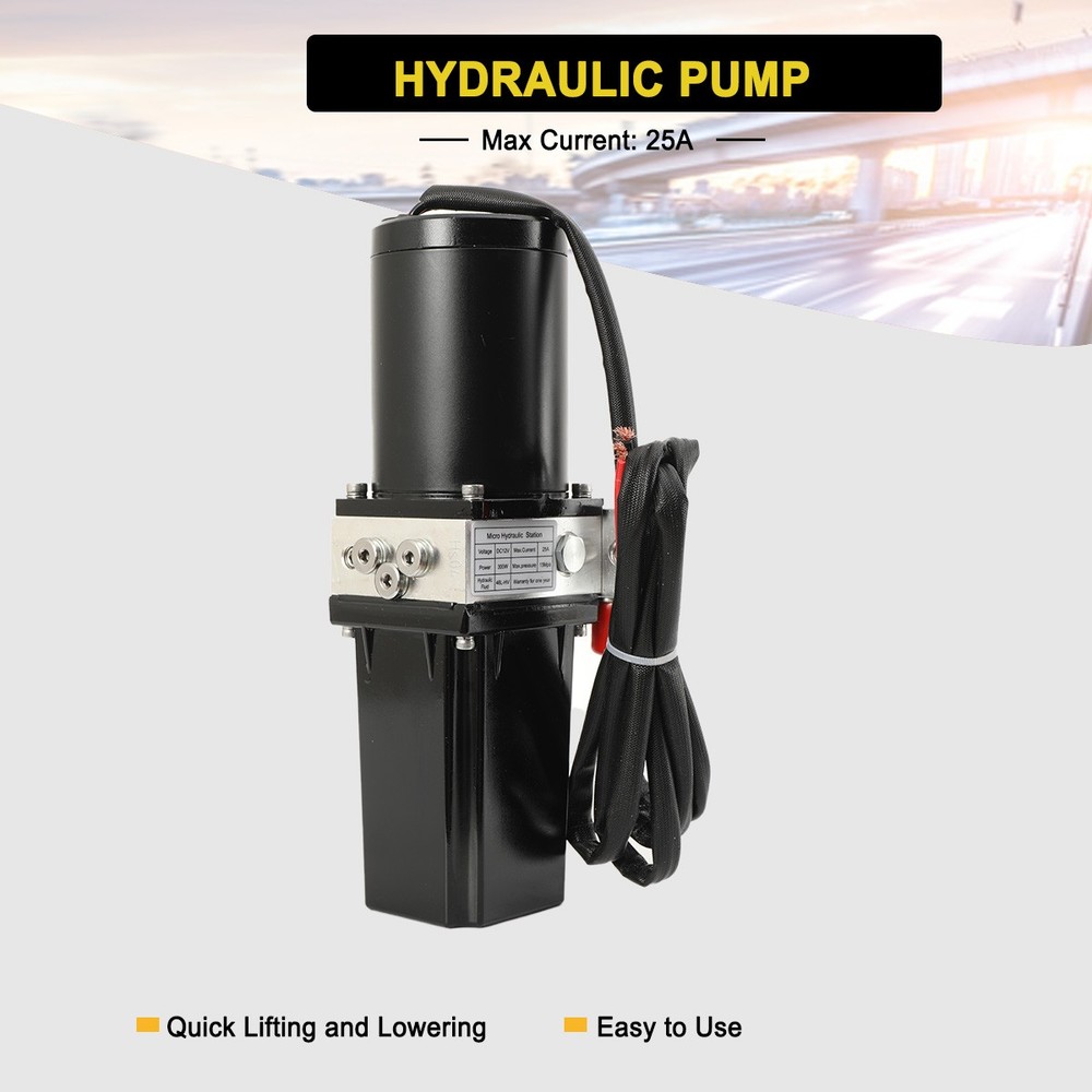 12V Hydraulic Power Unit Hydraulic Pump 350ml Fits Lift platform,small forklifts