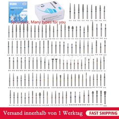 100 Types Dental FG Diamond Burs For High Speed Handpiece Friction Grip 50pcs