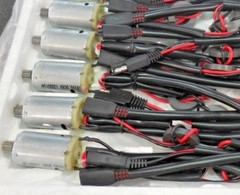 Hobby Motors TR390 6VDC Wiring Harness w/ Motor (13000RPM, 9mm, 18AWG) Lot of 5