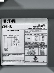 Eaton CHU1S 50Amp Power Outlet Box for RVs, Indoor and Outdoor Surface Mount