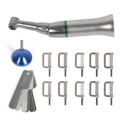 Dental 4:1 Reduction Contra Angle IPR Handpiece & 10 Interproximal Strips Kit