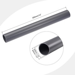 PVC Rigid Round Pipe 36mm ID x 40mm OD 0.35m Light Grey High Impact