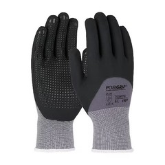 Posigrip 715Snftkd/S Knit Gloves, Dotted Palm And Fingers, Knit, S, 12 Pk