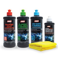LAUCO Paint Correction Compounds Step 1, 2, 3 – 16oz, Swirl Remover 8oz Kits