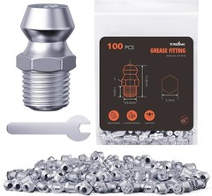 1/4″-28 Zerk Grease Fittings, SAE Grease Nipples with Straight, Grease Fittings