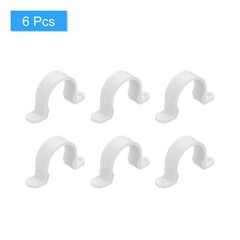 6Pcs PVC Pipe Straps, 32mm(1-1/4″) Plastic 2 Holes PVC Pipe Mounting Bracket