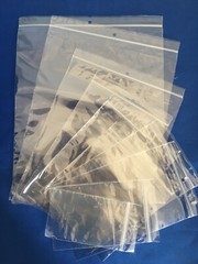 Clear Cello Zipper Zip Lock Seal Top Reclosable Hang Hole Plastic Poly Bags 2Mil