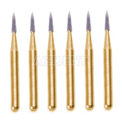Dental Tungsten Carbide Gold Burs Trimming & Finishing & Polishing Flame FG7901