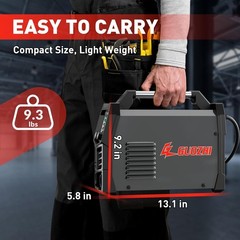 Versatile 3-in-1 145A MIG Welder with Large LCD & Advanced IGBT Technology