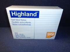 Highland Notes 4 x 6-Inches Yellow 100 Sheets per pad 12-Pads/Pack (6609) 1 Case