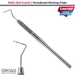 3 Pcs WHO Periodontal Probe 0.5mm Ball Tip OROAX CPITN Dental Pocket Depth