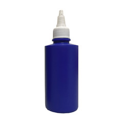 Colored Red/Blue 120ml 4oz HDPE / LDPE Plastic Bottles – Container w/ Twist Cap