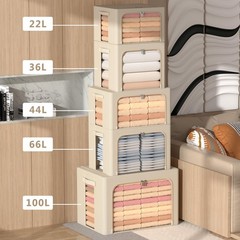 3Pack Frame Storage Box – Clothes Storage Bin Bags Oxford Fabric Foldable Sta…