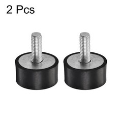 2pcs M10 Rubber Mounts Male Thread Shock Absorber for Motor Generator Compressor