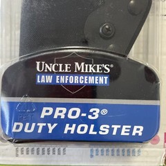 Uncle Mike’s LE Pro-3 Slimline Left Duty Holster Size 20 Beretta 9mm Sw 45 BG8