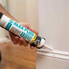 12-Pack DAP Alex Plus Acrylic Latex Caulk Plus Silicone Interior Exterior White