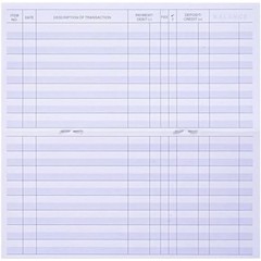 24 PCS Check Registers for Personal Checkbook, Easy to Read Checkbook Register
