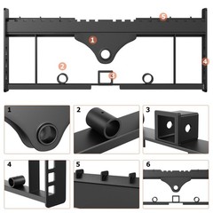45″4000lbs Skid Steer Pallet Fork Frame W/42″Pallet Forks Forklift Blades,Tracto