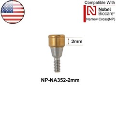 US For Nobel Active Locator Attachment Abutment NP/RP 1-5mm & Male Cap Inserts
