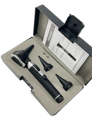 NEW PREMIUM LED BRIGHT LIGHT 4X Otoscope ENT Diagnostic Set + 2 FREE BULB