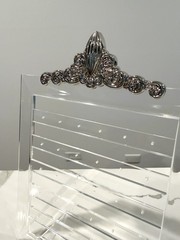Vintage Avon Acrylic Earring Holder “Pretty as a picture” Jewelry Display [A79]