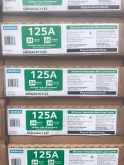 Siemens Outdoor Load Center Panel 125A Type 3R Convertible 24 Space 24 Circuit