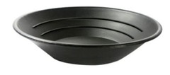 Sluice Monkey (4) 10″ PANNING Gold Pans – Black