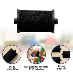 Perco Ink Roll for Monarch 1110 Price and Date Guns – Pack 1″ x 3.5″, Black
