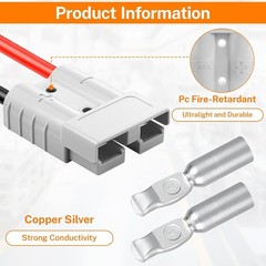 120 Amp Battery Quick Connect/Disconnect Kit – 4 Pieces for Easy Installation