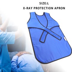 Blue Medical X-Ray Protection Apron Lead Rubber Radiation Protection Vest (L).